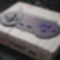 A captivating illustration of an iconic SNES console and controller.