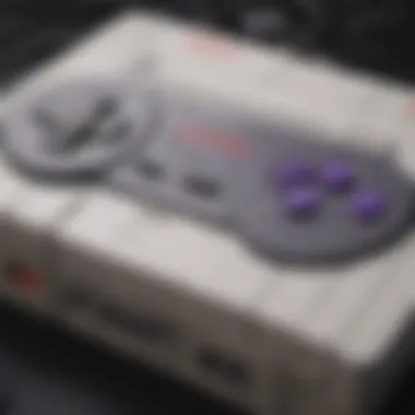 The Heart of Gaming: SNES Console and Controller A captivating illustration of an iconic SNES console and controller.