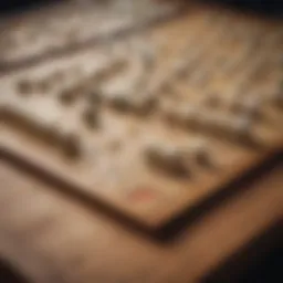 A classic Gomoku board set up for a match