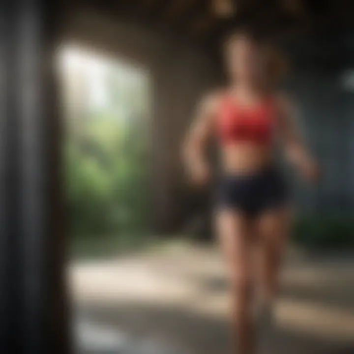A visual representation of fitness progress tracking