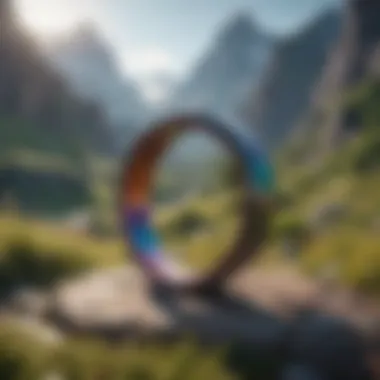 The Colorful Landscape of Ring Fit Adventure An illustration of the vibrant game world