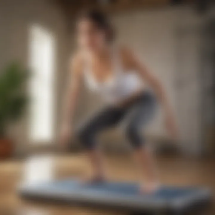 Interactive gameplay of Nintendo Wii Fit