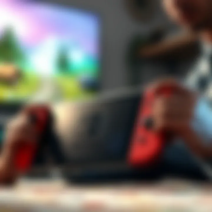 Nintendo Switch gaming in action