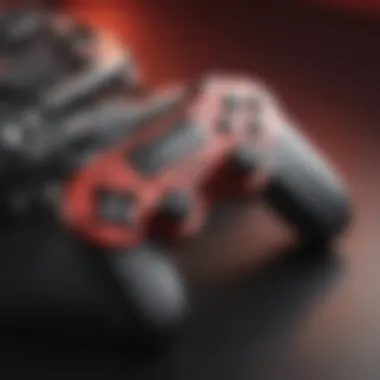 Joy-Con Gun: A Stunning Accessory Joy-Con Gun showcased against a vibrant gaming backdrop