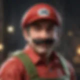 Iconic characters from the Mario franchise