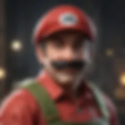 Iconic characters from the Mario franchise