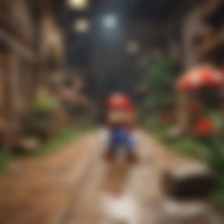 A vibrant scene from Paper Mario showcasing its unique art style