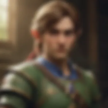Iconic Characters of Ocarina of Time An image of iconic characters from Ocarina of Time displayed in a nostalgic context.