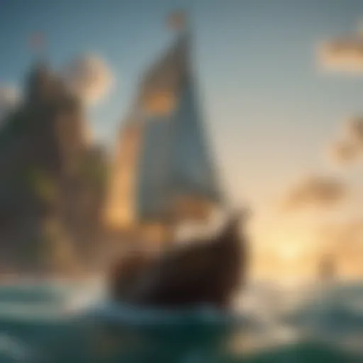 Vibrant sailing scene from Wind Waker