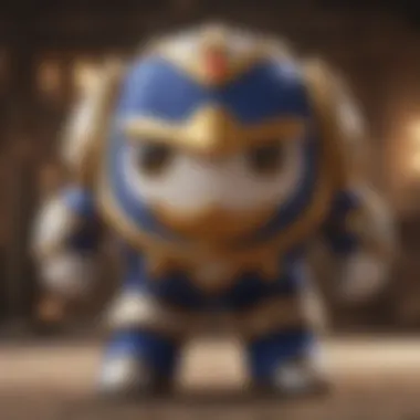 Artistic Representation of Magolor Plush An artistic representation of the Magolor plush in a gaming-themed setting, capturing its essence.