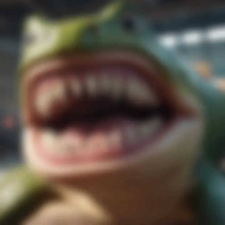 In-game screenshot showcasing the unique art style of Chomp