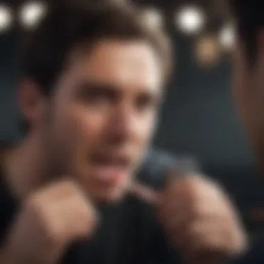 Player engaged intensely during a Chomp game session