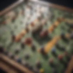 Strategic board layout of the Chomp game highlighting player moves