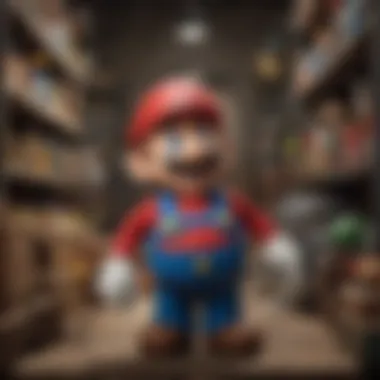 Super Mario Merchandising and Cultural Impact Merchandising items featuring Super Mario, including toys and apparel