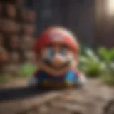 The iconic Super Mario logo showcasing vibrant colors
