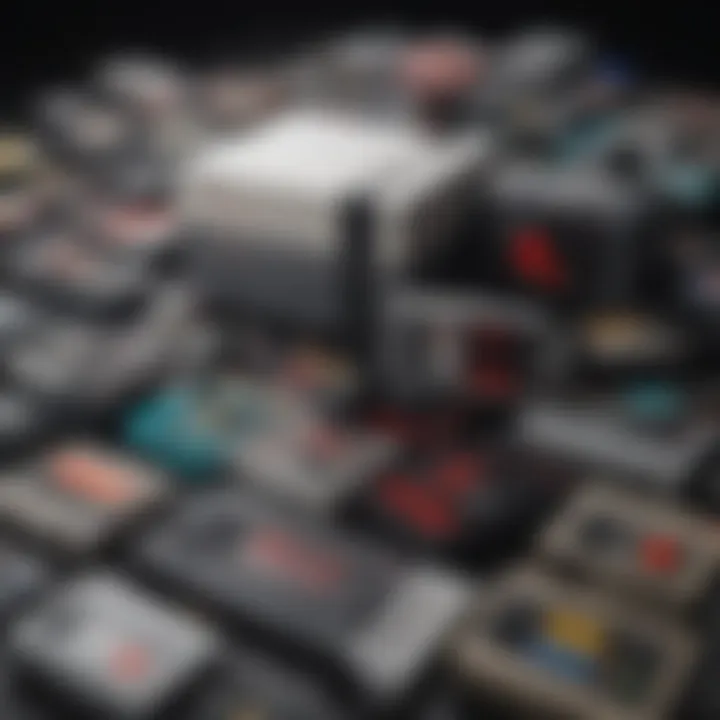 A collection of popular NES games displayed together