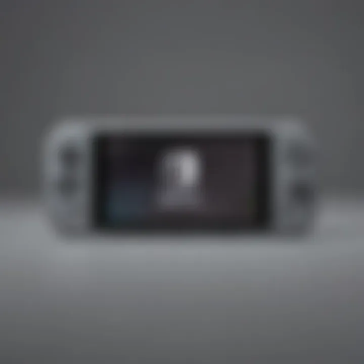 Nintendo Switch Lite Grey console showcasing its sleek design