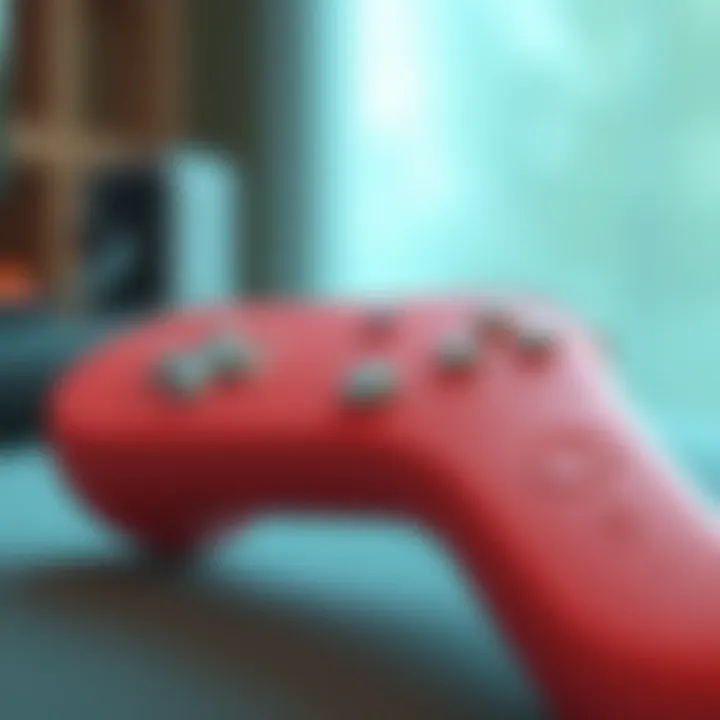 Functional features highlighting buttons and motion controls of the Peach Wii Remote