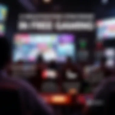 Monetization Strategies in Free Gaming An infographic illustrating monetization strategies in free gaming, such as ads and in-app purchases