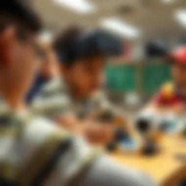 Innovative Educational Applications of Toy-Con VR An educational setting using Toy-Con VR, illustrating its innovative applications in teaching.