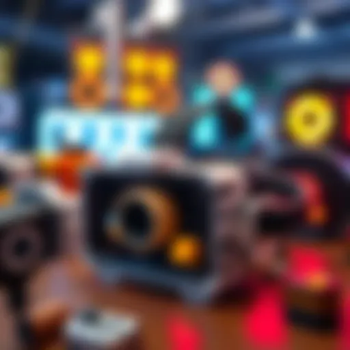 A detailed illustration of Toy-Con VR components showcasing their intricate designs and functionality.