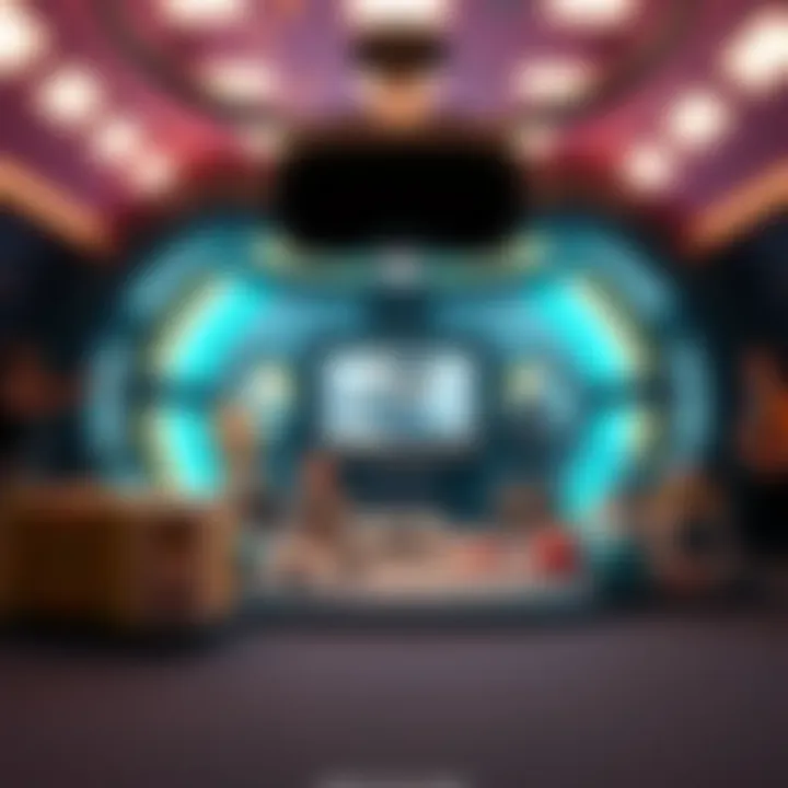 A virtual reality environment created using Toy-Con VR, highlighting the immersive experience.