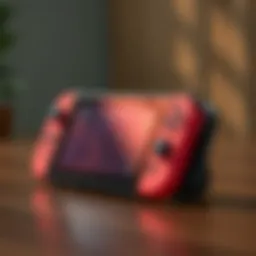 Detailed view of the Supcase designed for Nintendo Switch showcasing its protective features