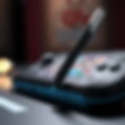 Detailed close-up of the Wii U stylus showcasing its ergonomic design