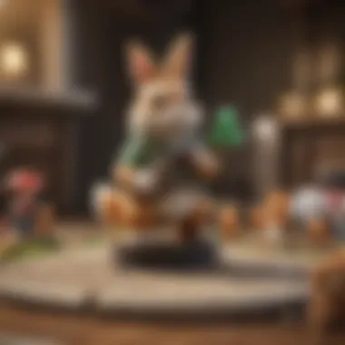 Enhancing Gameplay with Amiibo Integration A gamer using Animal Amiibo cards to enhance their gameplay experience