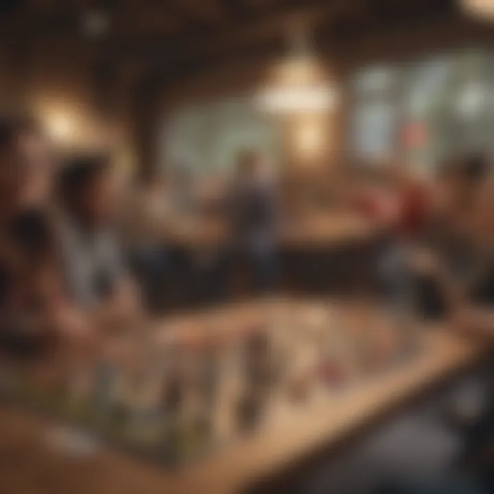 Visual representation of community engagement through trivia