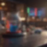 Colorful depiction of trivia gaming concepts