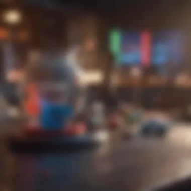 Colorful depiction of trivia gaming concepts