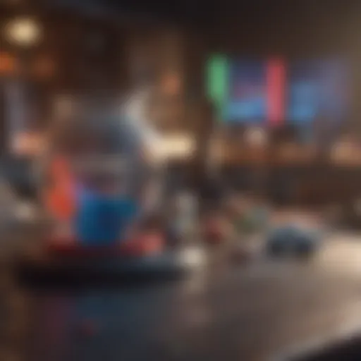 Colorful depiction of trivia gaming concepts