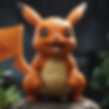 Close-up of a rare Pokémon figure highlighting intricate details