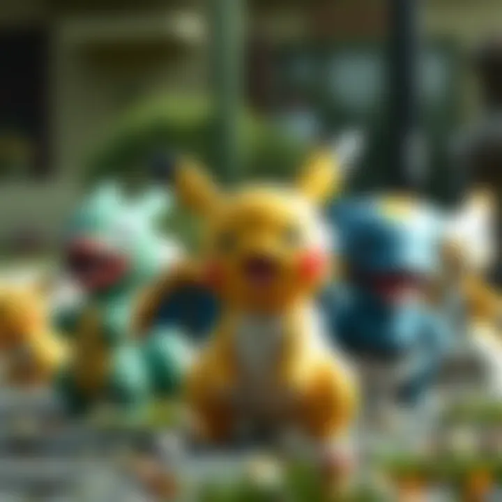 Iconic Pokémon characters representing different generations