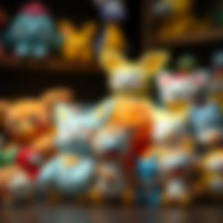 A collection of Skwovet plush toys in various poses