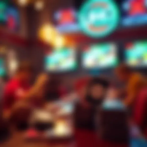 Dynamic Gameplay of Uno Visual representation of Uno cards in play