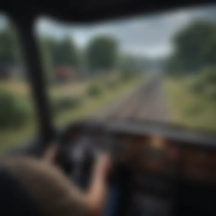 An engaging interface showcasing gameplay options in Train Simulator