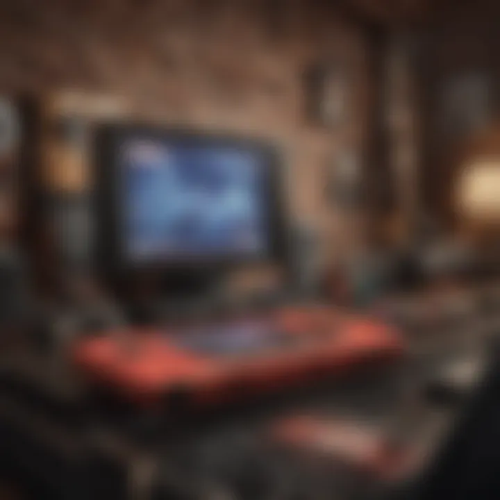 A vibrant Nintendo gaming setup showcasing trivia-related content