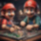 A collage of iconic Nintendo characters participating in trivia games