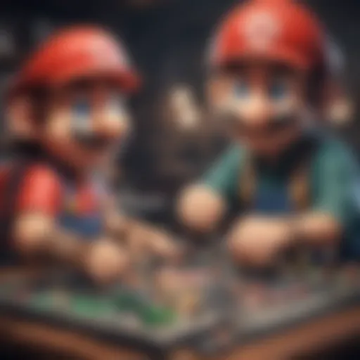 A collage of iconic Nintendo characters participating in trivia games
