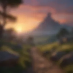 The iconic twilight landscape of Hyrule