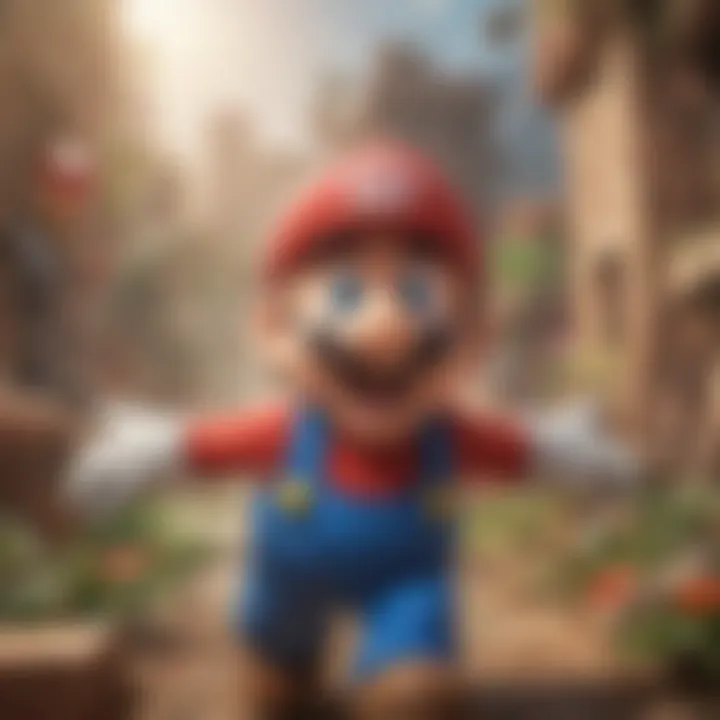 Creative illustration depicting the excitement of discovering new Super Mario game releases