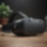A sleek virtual reality headset designed for gaming.