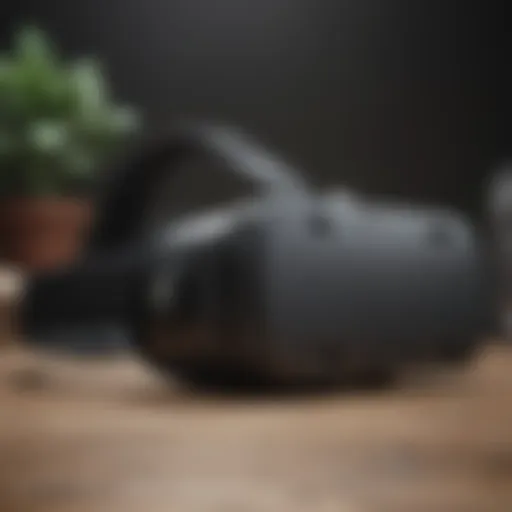 A sleek virtual reality headset designed for gaming.