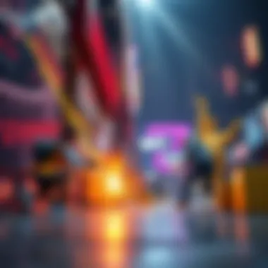 Dynamics of Wall Break Gaming A vibrant scene showcasing the dynamics of wall break gaming mechanics.