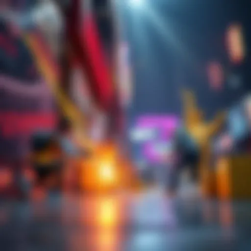 Dynamics of Wall Break Gaming A vibrant scene showcasing the dynamics of wall break gaming mechanics.