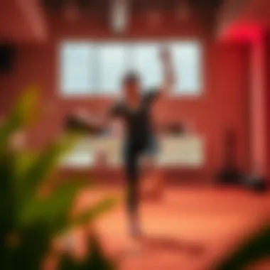 Dynamic Workout Experience A dynamic workout session featuring Nintendo Switch gameplay