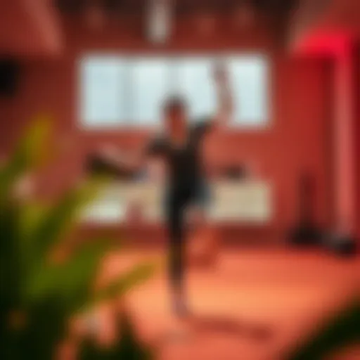 Dynamic Workout Experience A dynamic workout session featuring Nintendo Switch gameplay