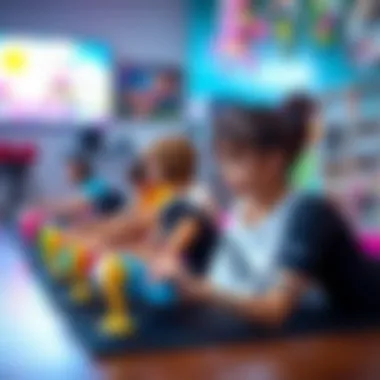 Diverse Workout Game Selection A vibrant selection of Nintendo Switch workout games showcased